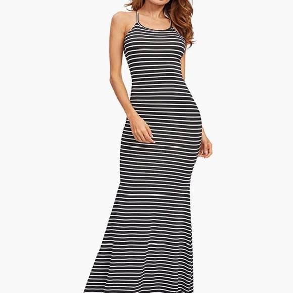 Dresses & Skirts - Black White Sexy Dress